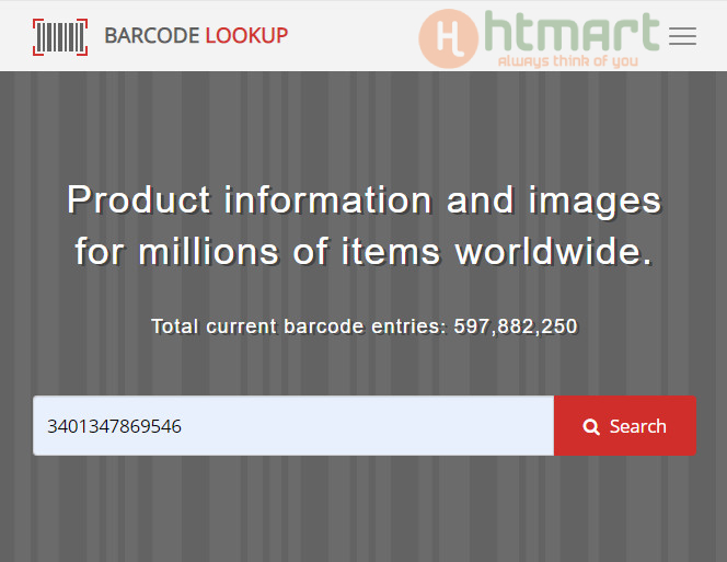 web barcode lookup